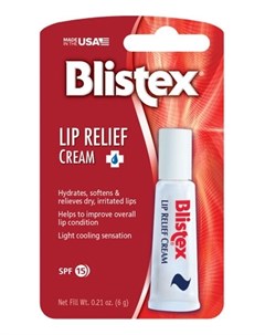 Крем Lip Relief Cream для Губ Смягчающий 6 мл Blistex