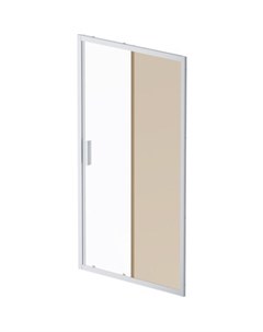 Душевая дверь Gem 110х195 прозрачная бронзовая матовый хром W90G 110 1 195MBr Am.pm.