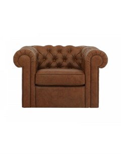 Кресло chesterfield коричневый 115x73x105 см Ogogo
