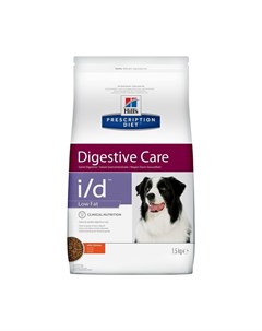 Prescription Diet Dog i d Low Fat Digestive Care сухой диетический корм для собак при расстройствах  Hill`s