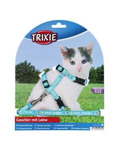 Шлейка для котят нейлоновая с рисунком 21 33 см Trixie
