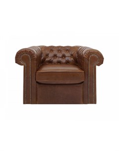Кресло chesterfield коричневый 115x73x105 см Ogogo