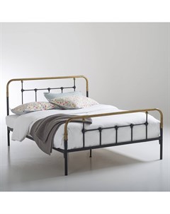 Кровать металлическая asper черный 208x105x167 см Laredoute