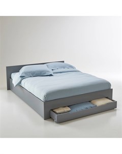 Кровать двухместная crawley серый 176x57x204 см Laredoute