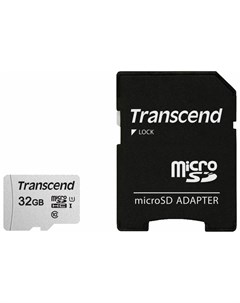 Карта памяти microSDHC 32 GB UHS I U3 95 Мб сек class 10 адаптер Transcend