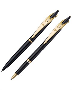 Набор Pen and Pen Шариковая ручка ручка роллер корпус черный цвет чернил синий Pierre cardin