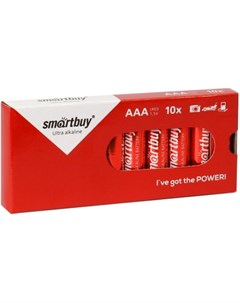 Батарейка алкалиновая AAA LR03 10 шт Smartbuy