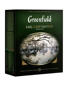 Чай черный с бергамотом Earl Grey 100 пак Greenfield