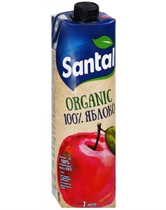 Сок Яблочный Organic 1л Santal