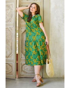 Жен платье Мимоза Зеленый р 54 Оптима трикотаж