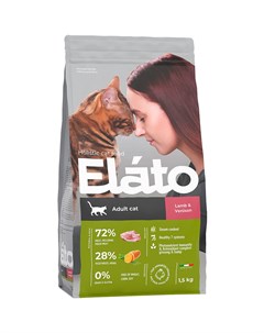 Корм для кошек Holistic с ягненком и олениной 1 5 кг Elato