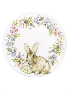 Тарелка 26 см Пасха Кролик в венке Churchill