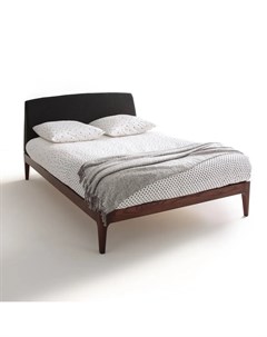 Кровать с основой под матрас и изголовьем agura черный 148x98x208 см Laredoute