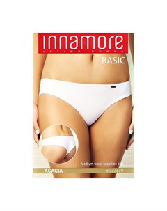 Трусы женские UNDERWEAR бразилиано средней посадки из хлопка bianco 3 Innamore