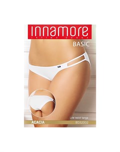 Трусы женские UNDERWEAR танга из хлопка nero 3 Innamore