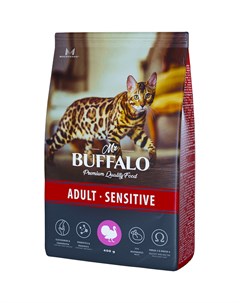 Корм для кошек Sensitive c индейкой 400 г Mr.buffalo