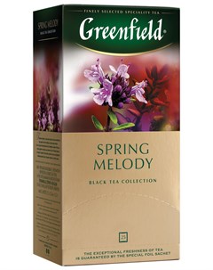 Чай Spring Melody черный фольгир 25пак уп 0525 10 Greenfield