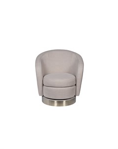 Кресло napoli вращающееся серый 76x76x52 см Garda decor