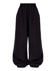 Черные широкие брюки из денима Balenciaga