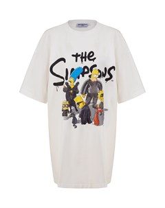 Белая футболка The Simpsons Balenciaga