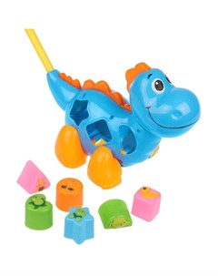 Каталка игрушка с ручкой Динозаврик M8823 Наша игрушка
