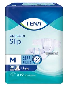 Подгузники для взрослых Slip Plus M 10шт Tena
