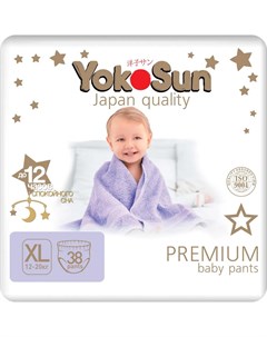 Подгузники Трусики Premium XL 12 20кг 38шт Yokosun