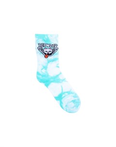 Носки Big Smile Socks Aqua Tie Dye 2022 Ripndip