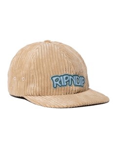 Кепка Intertwined 6 Panel Corduroy Strapback Khaki 2022 Ripndip