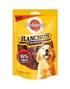 Лакомство для собак Ranchos мясные ломтики с говядиной 58 г Pedigree