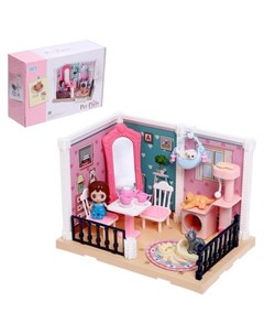 Игрушка Уютная комната с куклой с аксессуарами Nnb