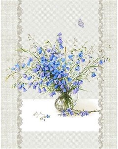 Полотенце из рогожки 50x63 Полевые цветы зк Инсантрик