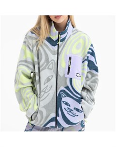 Куртка Hypnotic Polar Fleece Jacket Grey Lavender Neon 2022 Ripndip
