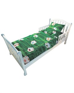 Комплект постельного белья для подростковой кровати Футбол 2 предмета зеленый Nuovita