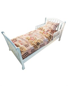 Комплект постельного белья для подростковой кровати Плюшевый мишка 2 предмета розовый Nuovita