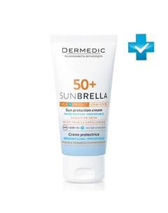 Солнцезащитный крем для чувствительной кожи SPF 50 Sun Protection Cream Sensitive Skin 50 мл Sunbrel Dermedic