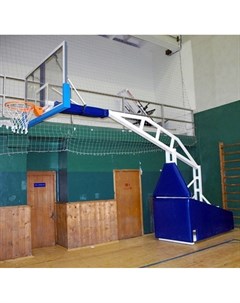 Стойка баскетбольная профессиональная мобильная складная с гидромеханизмом вынос 325 см с противовес Atlet