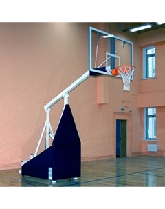 Стойка баскетбольная игровая мобильная складная с гидромеханизмом вынос 165 см с противовесами IMP A Atlet