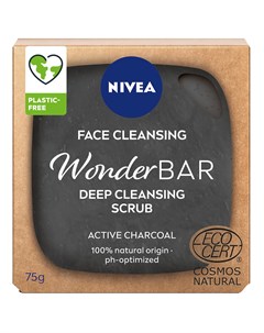 Мыло для умывания Wonderbar Deep cleansing scrub 75 г Nivea