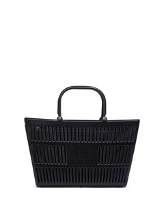 Черная кожаная сумка Mag Basket Balenciaga