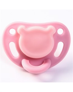 Соска пустышка ортодонтическая силикон от 3 мес в контейнере цвет розовый Mum&baby