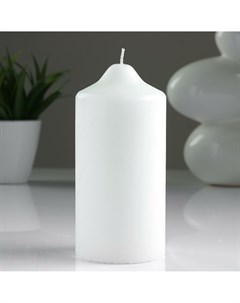 Свеча цилиндр 7х15 см белая Богатство аромата