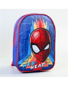 Рюкзак детский человек паук 21 x 9 x 26 см отдел на молнии Marvel