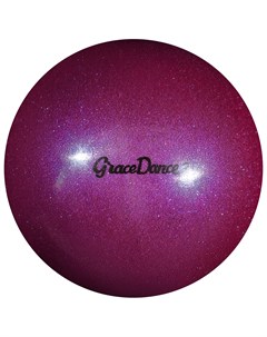 Мяч для художественной гимнастики блеск 18 5 см 400 г цвет сиреневый Grace dance