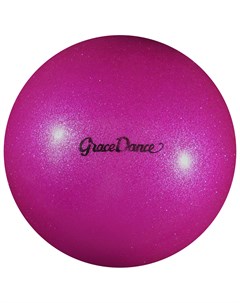 Мяч для художественной гимнастики блеск 18 5 см 400 г цвет розовый Grace dance