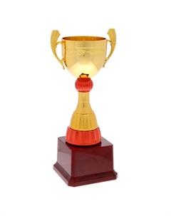 Кубок 104 наградная фигура золото подставка пластик 23 5 х 9 7 х 8 5 см Командор