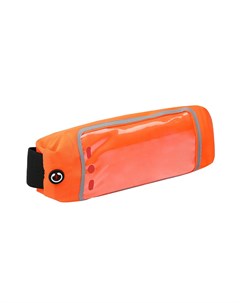 Спортивная сумка чехол на пояс luazon управление телефоном отсек на молнии оранжевая Luazon home