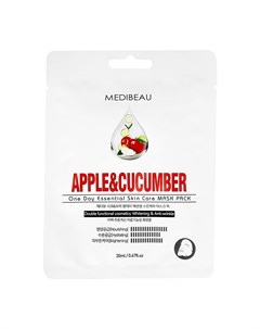 Маска для лица с экстрактами яблока и огурца освежающая 20 мл Medibeau