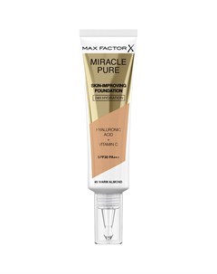 Основа тональная для лица MIRACLE PURE тон 45 warm almond Max factor