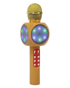 Микрофон для караоке Luazon Bluetooth колонка модель Lzz 60 1800 мач Led оранжевый Luazon home